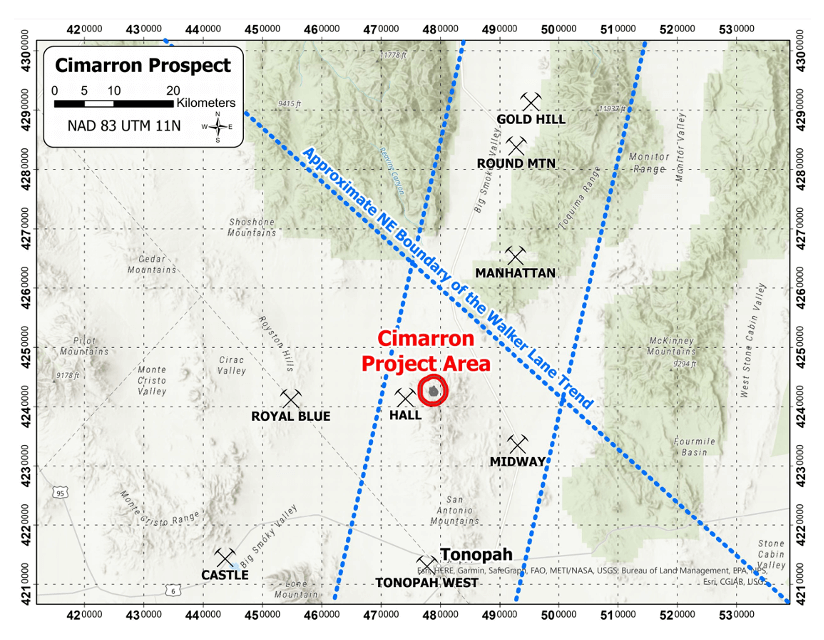 ACME Lithium to Acquire 90% interest in Cimarron Gold Project in Nye County, Nevada and Provides Corporate Update