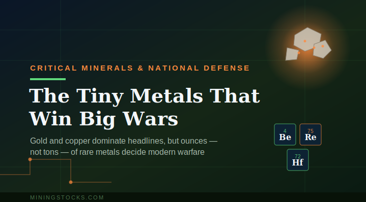 The Tiny Metals That Win Big Wars