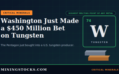 Washington Just Made a $450 Million Bet on Tungsten